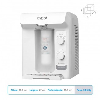 Purificador De Água Natural e Gelada Viváx Defense IBBL Branco