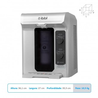 Purificador De Água Natural e Gelada Viváx Defense IBBL Prata